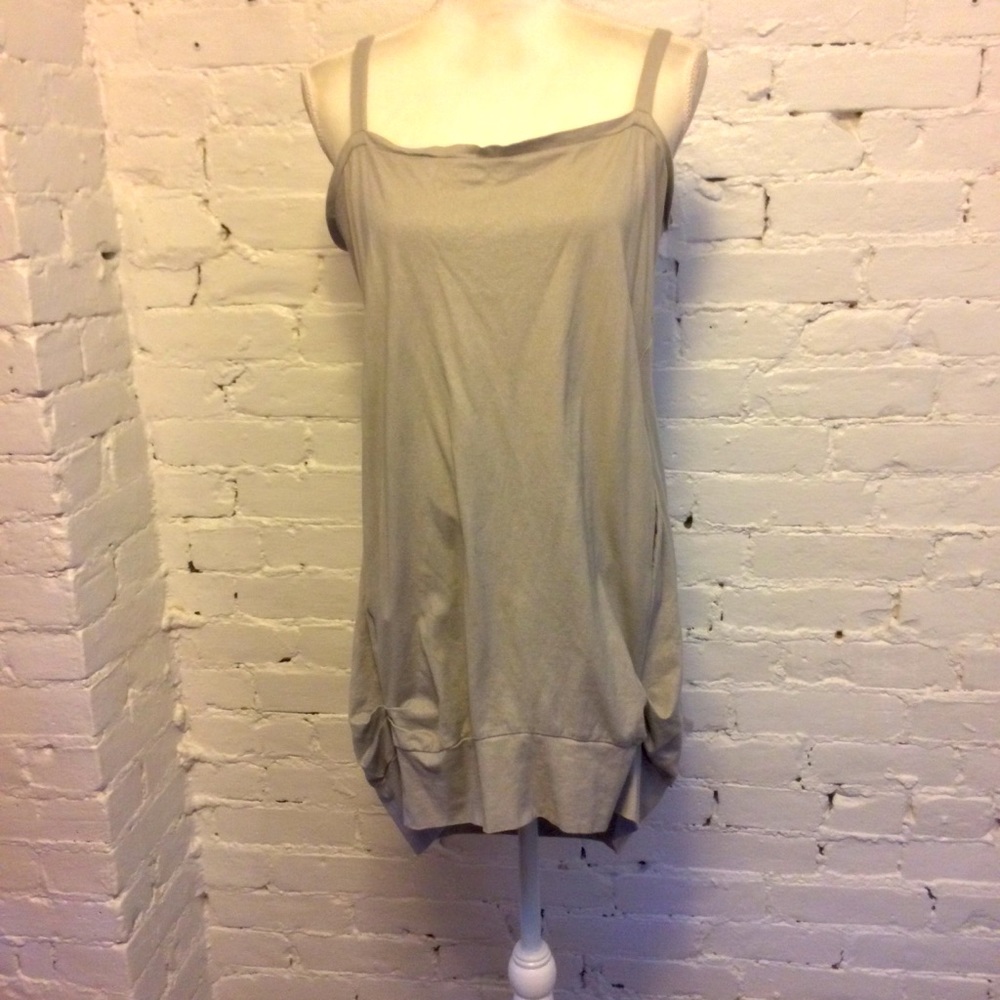 Hache Mini dress sleeveless metallic stone 42